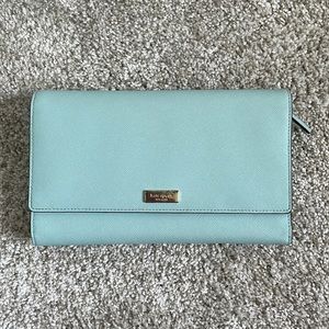 Aqua Kate Spade Travel Wallet